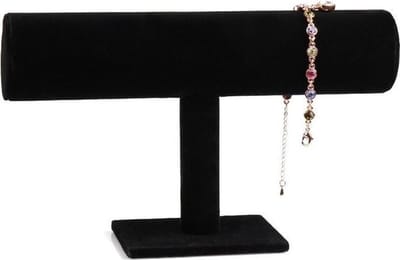 CHPN - Sieraden rek - Sieraden Display - Armbandenstandaard - Zwart - Velours - 1 Rol - Toonbank - Rek - Armbandenrek - Sieraden tonen