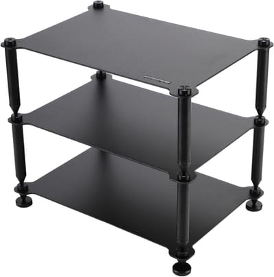 Hifi Rack - Audio Standaard - Apparatuur Organiseren - Modulair Stapelbaar - L23xB14xH11cm - Zilver