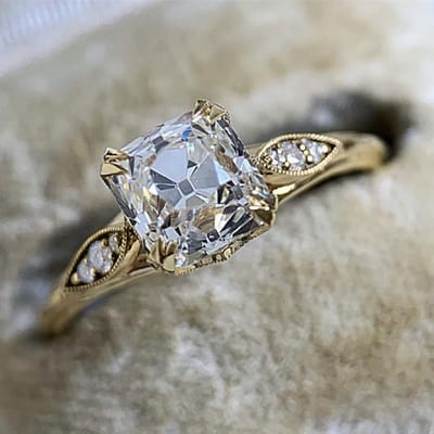 Huitan Luxe Princess Vierkante Zirkonia Trouwringen voor Vrouwen Gouden Kleur Band Verloving Voorstel Ringen Mode Sieraden 6 gray