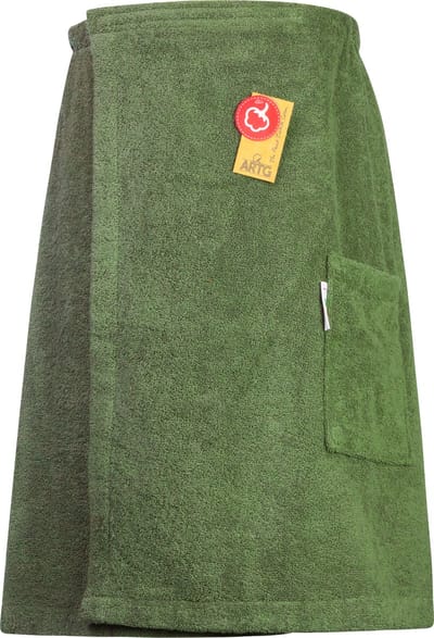 ARTG® Towelzz - Sauna Kilt - Heren -  met klittenband - Legergroen - Army Green - (tot 150 cm heupomvang)