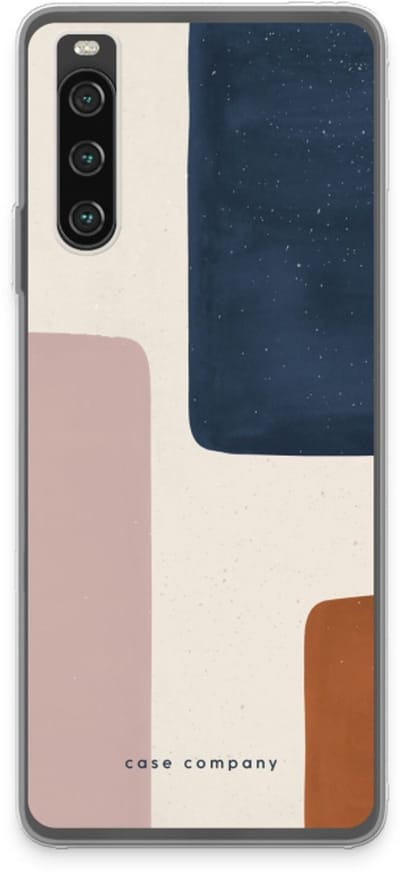 Case Company® - Hoesje geschikt voor Sony Xperia 10 IV hoesje - Geo #5 - Soft Cover Telefoonhoesje - Bescherming aan alle Kanten en Schermrand