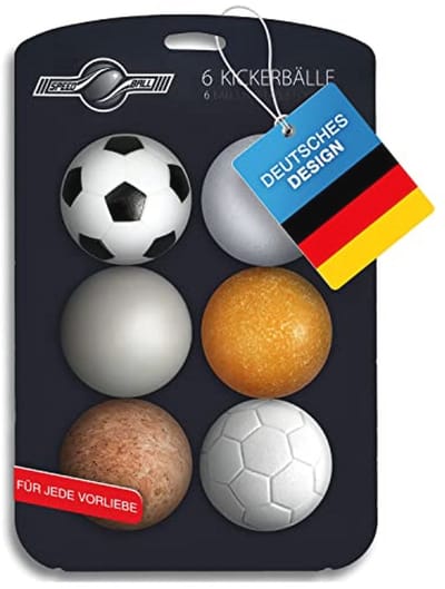 Speedball tafelvoetbal ballen set van 6 - keuze uit verschillende materialen (kurk, PE, PU, ABS) 35mm