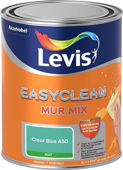 Levis - Easyclean Mur Mat Mix - Clear Blue A50 - Mengverf - 1 L