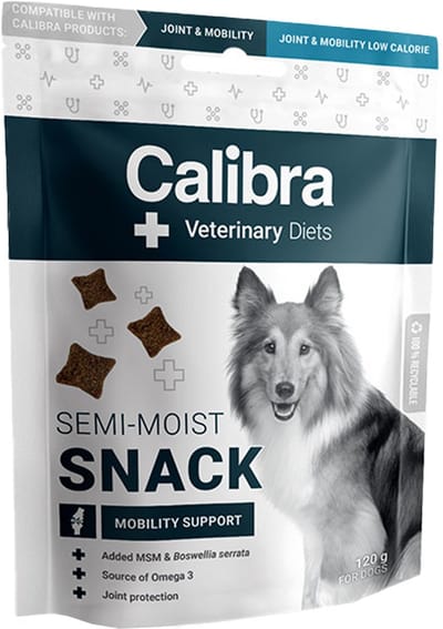 Calibra Dog Veterinary Diets - Mobility Support Semi-Moist Snack - 120 g