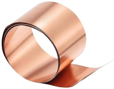 Koperen Plaat - Metaal Folie - Industriële Toepassing - Goede Warmtegeleiding - 05 x 40 x 1000 mm - Koperkleur