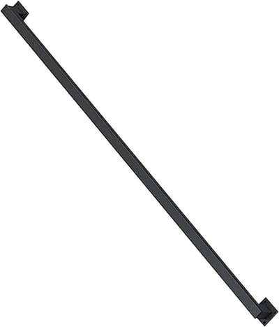 Trap Leuning Industriële Gegalvaniseerde Pijp Muurbevestiging, Trapleuning Outdoor Metaal Zwart Antislip Antiroest, Muurbalustrade Voetrail Ondersteuning Gang (Size : 80cm)