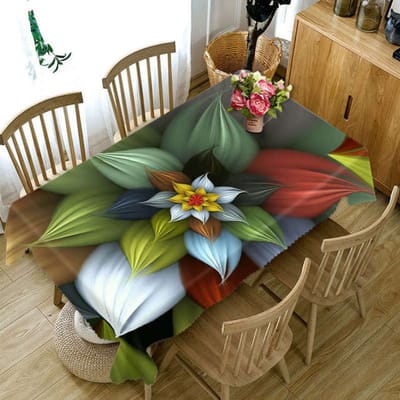 Mooi Paars Rozenpatroon Waterdicht Oliebestendig Rechthoekig Polyester Tafelkleed Woondecoratie Bruiloftsfeest Keukentafelkleed 40x70cm