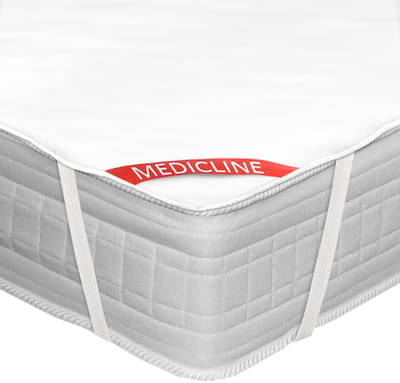 Matrasbeschermer - Anti-allergene - hygiënische en waterdichte matrasbeschermer - matras topper - 200 x 220 cm - wit - microvezel