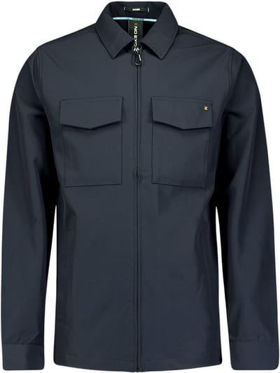 No Excess Overshirt Full Zipper Stretch Sedoc Night Größe: S | Casual hemden Outlet | Herren | Schwarz