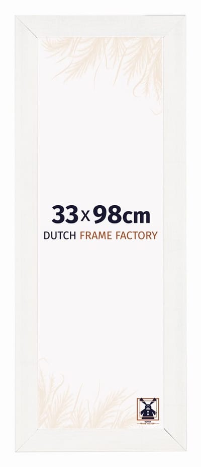 Fotolijst 33x98 cm - MDF - Wit Geveegd - Praag