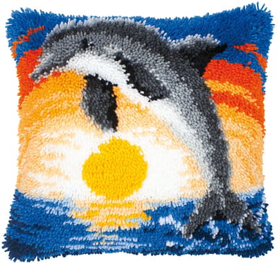 Vervaco - Knoopkussen kit - Dolfijn - PN-0014122 - Borduren - Borduurpakket - Borduurpakket volwassenen - Borduurpakket kind