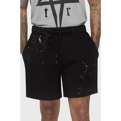 Killstar - Gothic Shorts - Norix Jogger Shorts - M tot XL - voor Mannen - zwart