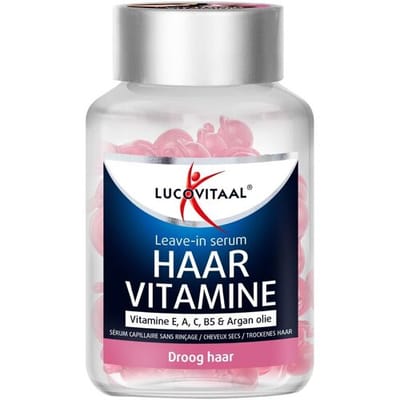 Lucovitaal haarvitamine voor droog haar - leave-in serum 25 capsules