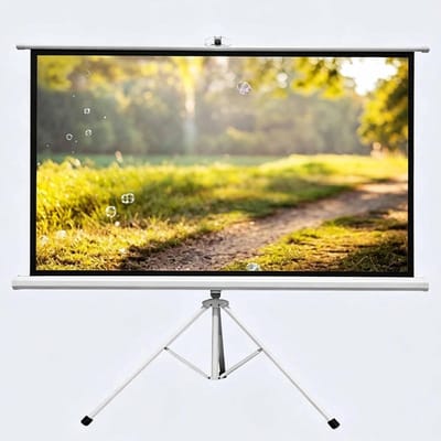 Projectiescherm - HD Bioscoopscherm - Thuisbioscoop Presentatie - Kreukvrij Glasvezel - 50 Inch - Wit