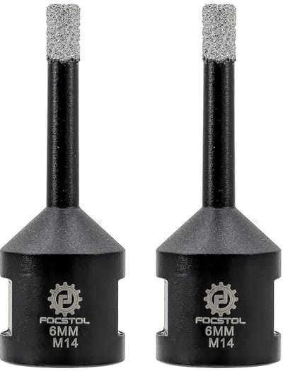 Diamant Tegelboor Set 6 mm Vacuüm Gesoldeerd voor Tegels, Graniet en Steen