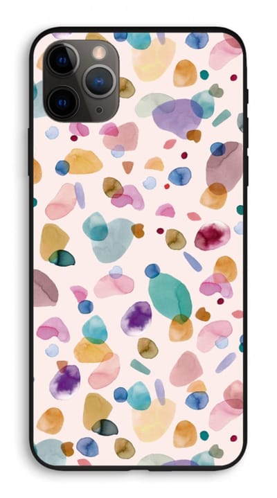Case Company® - Hoesje geschikt voor iPhone 11 Pro Max hoesje - Terrazzo Memphis - Biologisch Afbreekbaar Telefoonhoesje - Bescherming alle Kanten en Schermrand