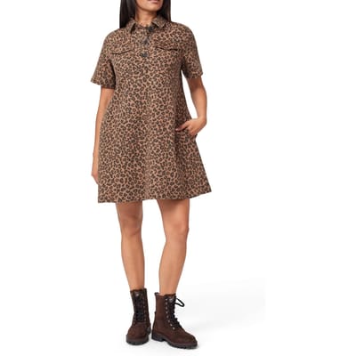 Scotch & Soda A-line Dress Leopard Print Taglia: XS | Abiti Mini Outlet | Donna