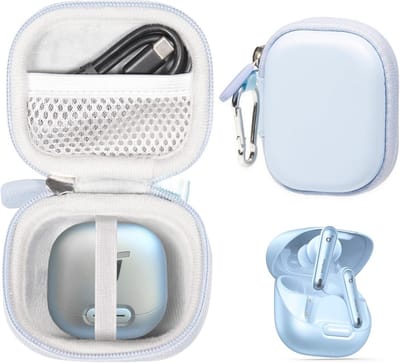 Draadloze Oordopjes Case - Lichtblauw - Compact en Beschermend
