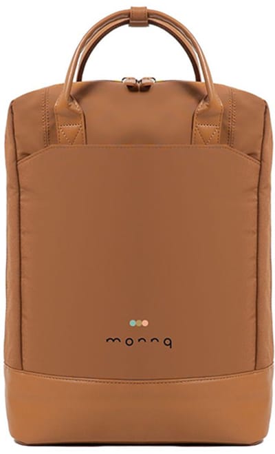 Monnq - Rugzak - Rugtas - Schooltas met laptopvak Navagio Schooltas 13 inch laptoprugzak Brown