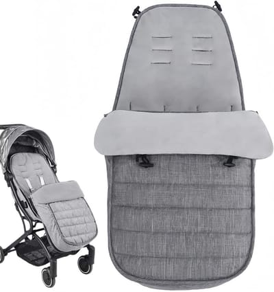Voetenzak Kinderwagen - Baby Slaapzak - Warm Houden - Waterafstotend - 90 x 42 cm - Grijs