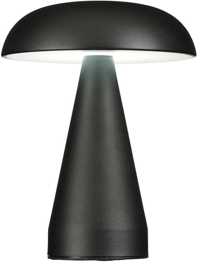 Oplaadbare draadloze tafellamp | 3 lichtkleuren | 3 standen dimbaar | zwart