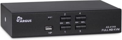 Inter-Tech AS-41HA HDMI KVM-switch Zwart