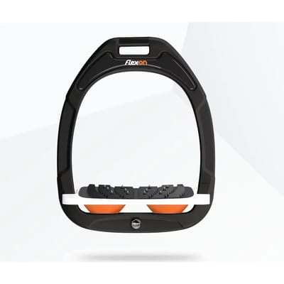 Ultra Grip Ingebogen Stijgbeugels Groen/Wit/Oranje Flex-On Green Composite