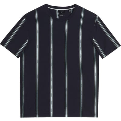 Ted Baker Amson Heren Navy Gestreept T-Shirt