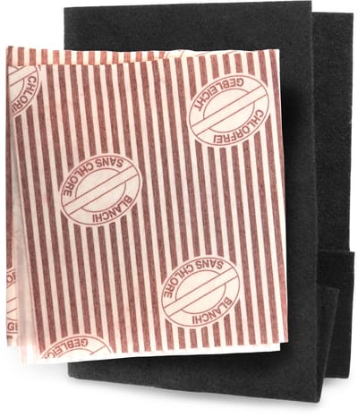 Dparts universeel friteusefilter - op maat te knippen - 50x50cm - vetfilter en anti-geur filter - frituur filterset met vet- en koolstoffilter - geschikt voor frituurpan friteuse frietketel