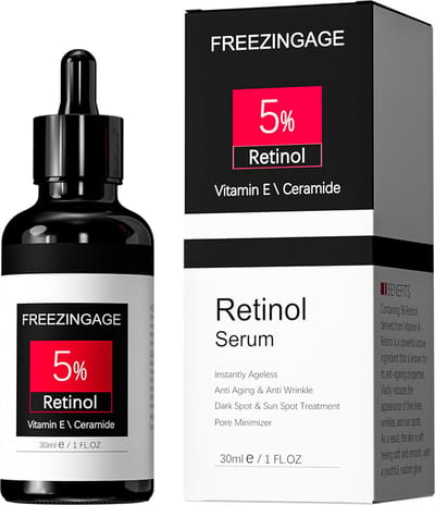 Freezing’Age Retinol Serum – Vitamine E & Hyaluronzuur – Anti-Aging Gezichtsserum met Collageen – 30 ml