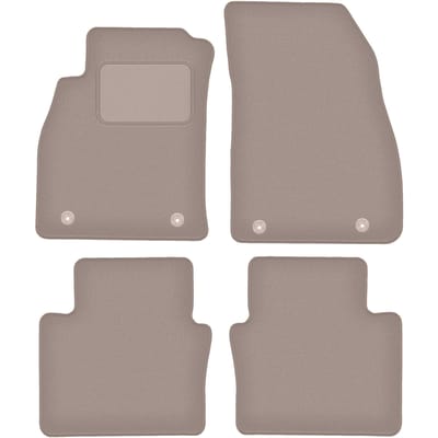 Beige veloursmatten voor: Saab 9-5 II NG sedan, stationwagen, liftback, hatchback (2010-2012)