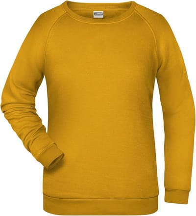 James And Nicholson Dames/dames Basic Sweatshirt (Goudgeel)