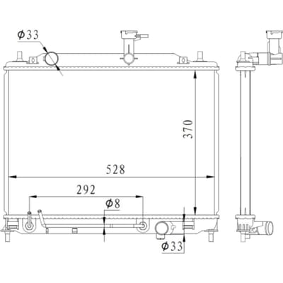 Radiator, motorkoeling NRF 550015