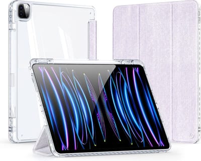 Dux Ducis - Tablet hoes geschikt voor Apple iPad Pro 11 (2025) / Apple iPad Pro 11 (2024) - Unid Tri-fold Case - Met Pencilhouder en Auto/Wake Functie - Paars