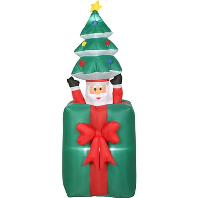 4goodz Opblaasbare kerstdecoratie met LED-lampjes - voor binnen en buiten