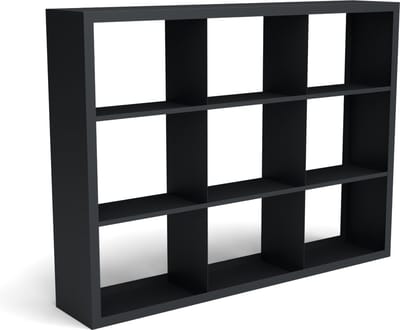 Beltza zwarte houtopslag onderverdeling 9 vakken 2000x385x1500 mm