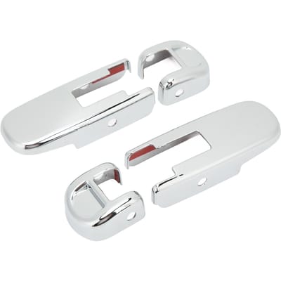 4 STUKS Motorkap Ontgrendelingshendel Afdekking Galvaniseren Glanzend Roestvrij Glad Oppervlak Vervanging Voor Hummer H2 SUT 2003-2009 white