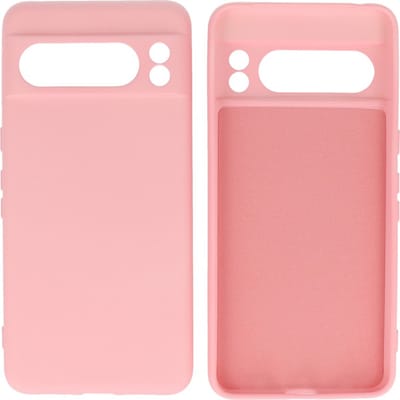 Hoesje Geschikt voor Google Pixel 8 Pro - Fashion Telefoonhoesje Backcover - Siliconen Hoesje - Roze