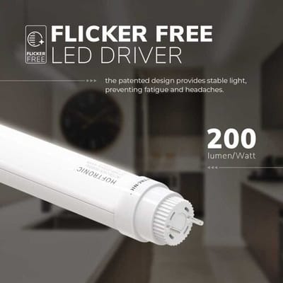 HOFTRONIC LED TL armatuur 150cm - T8 (G13) - 24W 4800 lumen (200lm/W) - 4000K neutraal wit(840) - Flikkervrij - IP20 Stofdicht