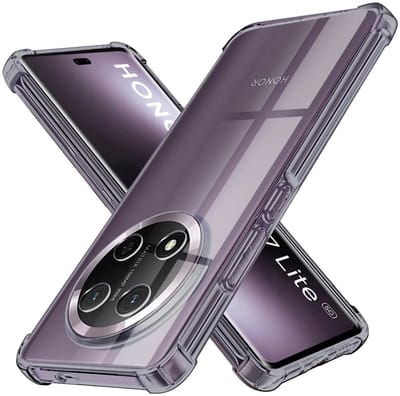 Hoesje geschikt voor HONOR Magic7 Lite/X9c - Techsuit Shockproof Silicone Back Cover - Zwart
