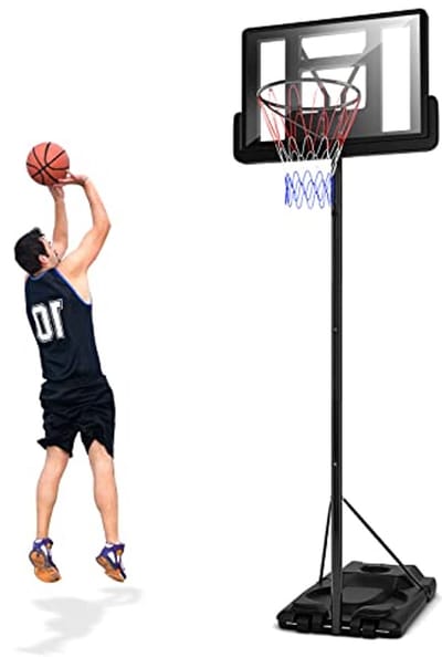 Verstelbare Basketbalkorf voor Buiten met Wielen - Hoogte 180-305 cm