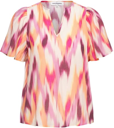 ELLA IKAT OS-Peach Orange mult - S