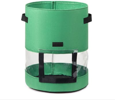 Kweekzak Growbag Grow Bag - Groen - 35 x 45 CM - Met verduisterings vilt - Aardappels, Wortels, Uien , Planten - Groentenzak - Groeizak - Plantenzak