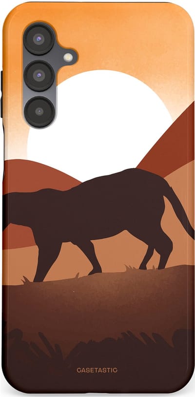 Casetastic Hoesje Geschikt voor Samsung A16 - Stijlvolle Beschermende Duo-layer Case - Zonsondergang Safari
