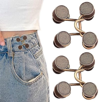 Verstelbare tailleverstrakker en taillegespverlenger set voor jeans - Perfecte pasvorm zonder naaien
