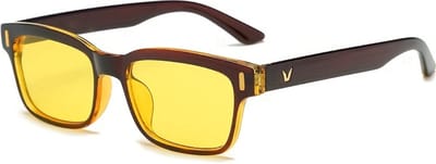 Nivard Blue Light Glasses - Blauw Licht Bril - Computerbril - Blue Light Bril - Filter Bril - Beeldschermbril - Anti Blauw Licht Bril - Zwart & Geel