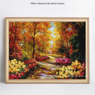 Diamond Painting Volledige Weergave Schilderachtig Landschap Diamant Borduurwerk Volledig Rond Kruissteek 20X30CM