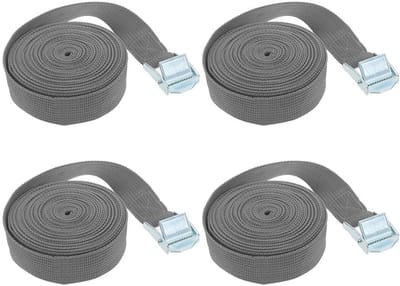 Verstelbare spanbanden voor vrachtbagage - 4 m x 25 mm, set van 4