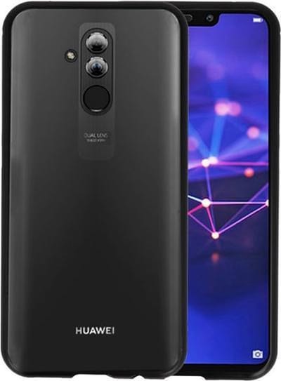 Magnetic Back Cover voor Huawei Mate 20 Lite Zwart - Transparant