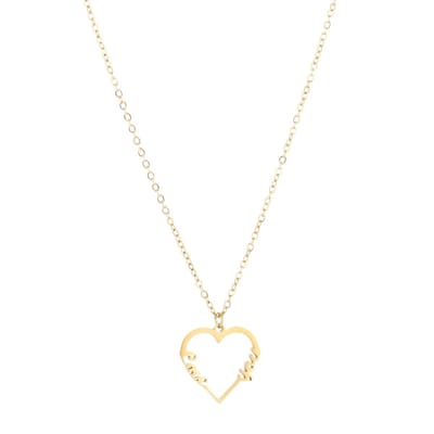 Michelle Bijou - Ketting hart - Love You - Gold